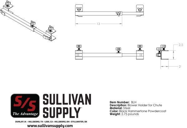 BLOWER HOLDER FOR CHUTE - Image 2